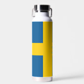 D'eau Suède Bouteille isolée, Drapeau suédois (Avant)