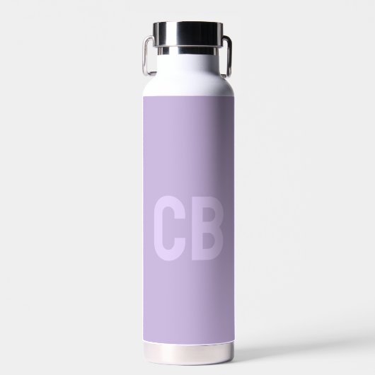 D'eau Tendance Couleur Douce Violet Monogramme Bouteille (Avant)