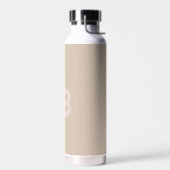 D'eau Tendance Couleur doux Taupe Monogramme Bouteille d (Gauche)