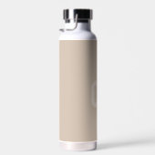 D'eau Tendance Couleur doux Taupe Monogramme Bouteille d (Plage)
