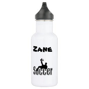 D'eau Zane Nom Avec Conception De Football, Bouteille D'