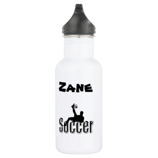 D'eau Zane Nom Avec Conception De Football, Bouteille D' (Droite)