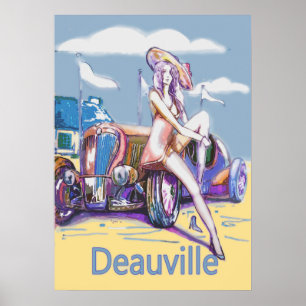 deauville franse riviera poster