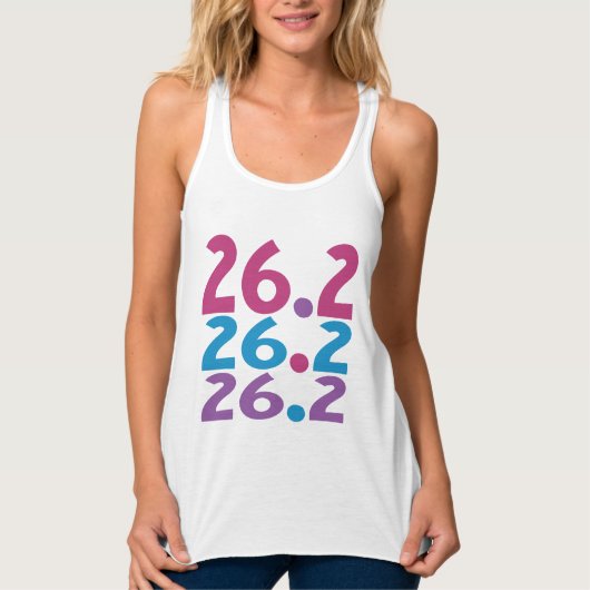 Débardeur 26.2 Marathonienne Femmes Coureur Thème (Devant)