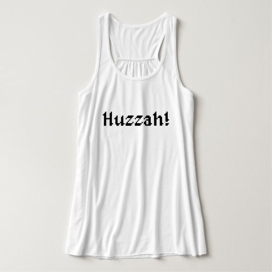 Débardeur 8 Bits Huzzah ! (Design devant)