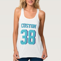 Adultes blancs et turquoise | Sports Football Jers