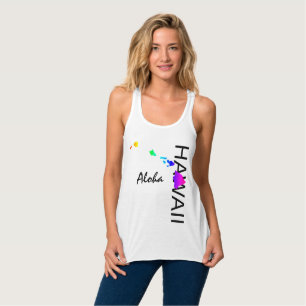 DÉBARDEUR ALOHA - ÎLES HAWAII NEON RAINBOW