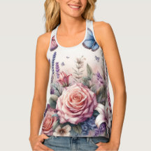 Aquarelle Fleurs et coquillages sur la plage