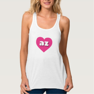 Débardeur Arizona coeur rose chaud - J'aime az