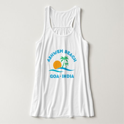 DÉBARDEUR ASHWEM BEACH-GOA INDE (Design devant)