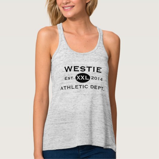 Débardeur Athlétisme de Westie (Devant)