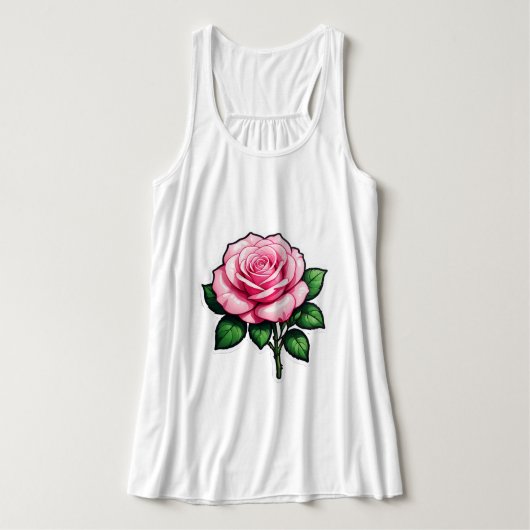 Débardeur Autocollant transparent rose (Design devant)