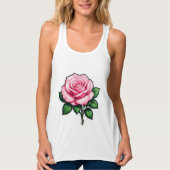 Débardeur Autocollant transparent rose (Devant)