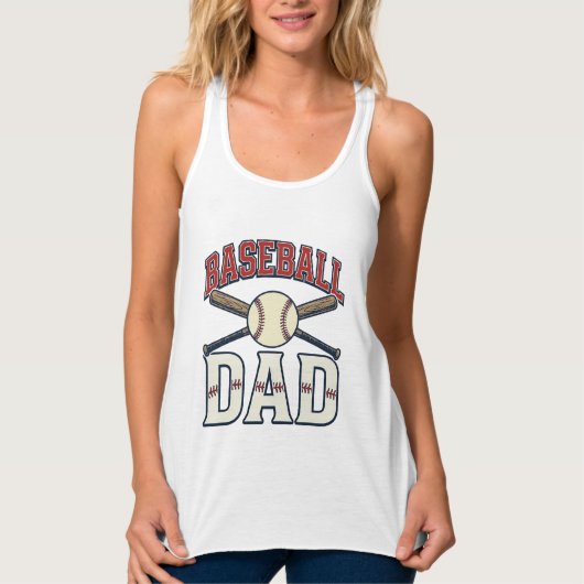 Débardeur Baseball Dad Vintage Engraving Shirt Design_1 (Devant)