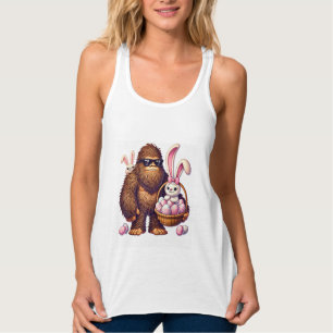 Débardeur Bigfoot Sasquatch Lapin Œufs de Pâques Rétro Homme