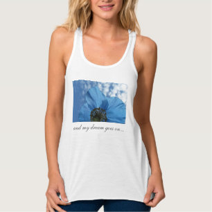 Débardeur BLUE POPPY Flower Dream n'importe quel texte