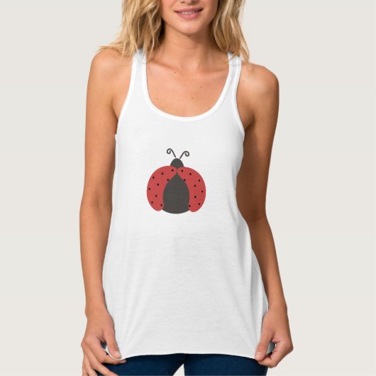 Débardeur Branché élégant girly fun ladybug (Devant)