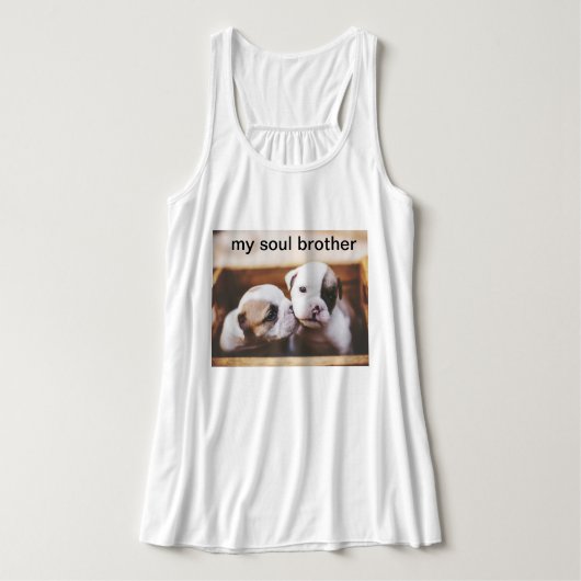 Débardeur camiseta de cachorrinhos (Design devant)