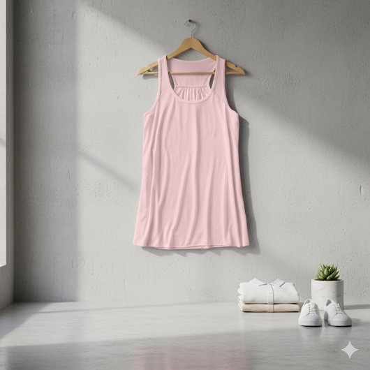 Débardeur Canvas Bella Rose souple pour femmes Racerback