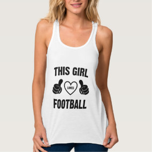 DÉBARDEUR CETTE FILLE AIME LE FOOTBALL