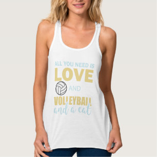 Débardeur Chat drôle de volleyball amateur de chat Kitty Amo