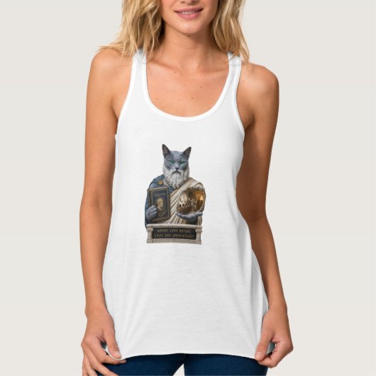 Débardeur Chat Platoon Bleu Russe (Devant)