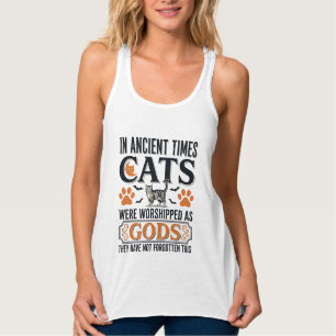 Débardeur Chats Anciens Drôles Adorés Comme Dieux Chemise Vi