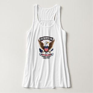 Débardeur Chemise 4 juillet patriotique féminine