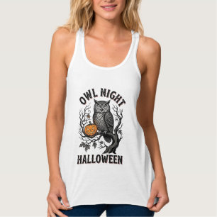 Débardeur Chemise de chouette Halloween Vintage Party d'oise