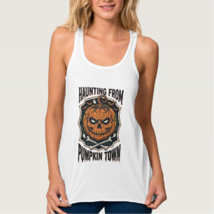 Débardeur Chemise de citrouille d'Halloween Vintage Jack O L