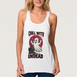 Débardeur Chemise de fantôme d'Halloween Design Zombie Haunt