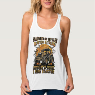 Débardeur Chemise de tracteur Halloween drôle de sorcière de