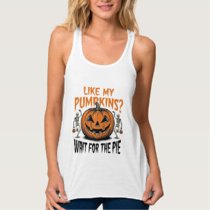 Débardeur Chemise drôle de tarte d'Halloween squelette citro