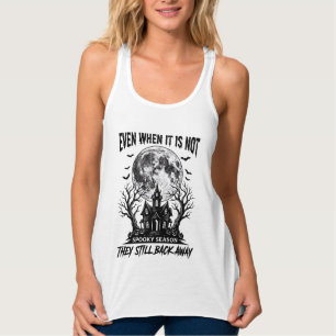 Débardeur Chemise drôle d'Halloween Saison Squelettique Fuir