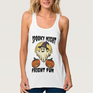 Débardeur Chemise fantôme citrouille effrayante Halloween vi