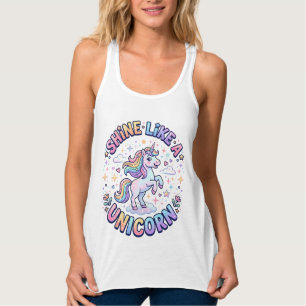 Débardeur Chemise graphique Licorne Brille Comme une Licorne