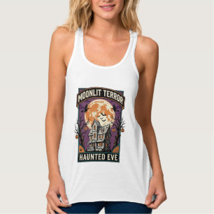 Débardeur Chemise Haunted Moon Gravure Vintage Halloween Gra