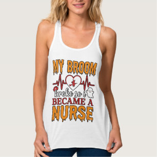 Débardeur Chemise vintage drôle d'infirmière Halloween Mon b