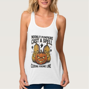 Débardeur Citation de citrouille d'Halloween Jack O Lantern