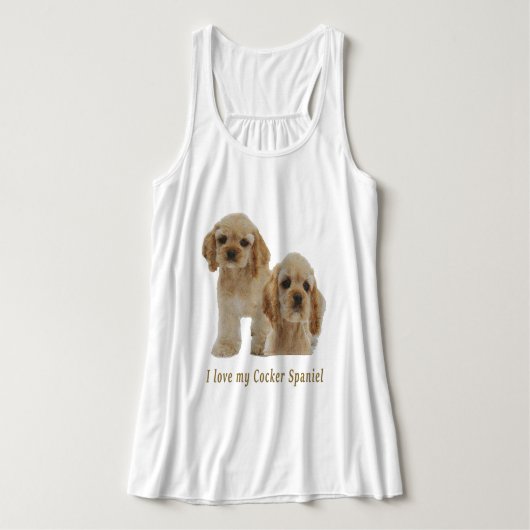 Débardeur Cocker spaniel (Design devant)