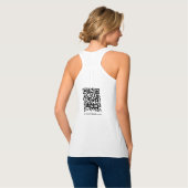 Débardeur Code QR double face Scan Me Femmes Bella+Canvas (Dos entier)