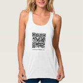 Débardeur Code QR double face Scan Me Femmes Bella+Canvas (Devant)