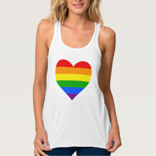 DÉBARDEUR "COEUR D'ARC-EN-CIEL "