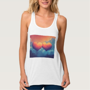 Débardeur Coeurs nuageux — L'amour dans le ciel