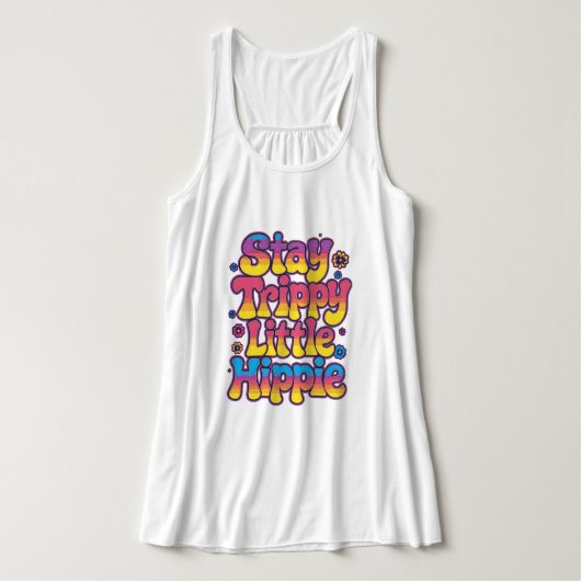 Débardeur Coloré Psychedélique Reste Hippie Dingo (Design devant)