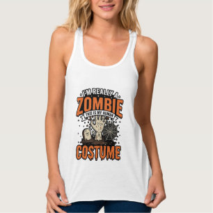 Débardeur Conception de chemise Halloween Costume Zombie Vin