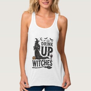 Débardeur Conception de chemise Halloween sorcières buvez vi