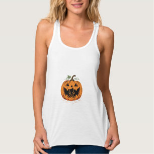Débardeur Conception de silhouette de citrouille Halloween B