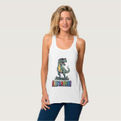 Débardeur Conception de t-shirt Allysaurus Lunettes de solei (Devant entier)