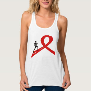 Débardeur Courir pour une cause - Femme en T-shirt rouge